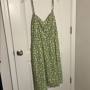 Green Floral Summer Dress (Never worn!)